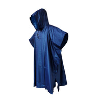 Thunder Waterproof Trekking Rain Poncho - Blue - OutdoorTravelGear.com