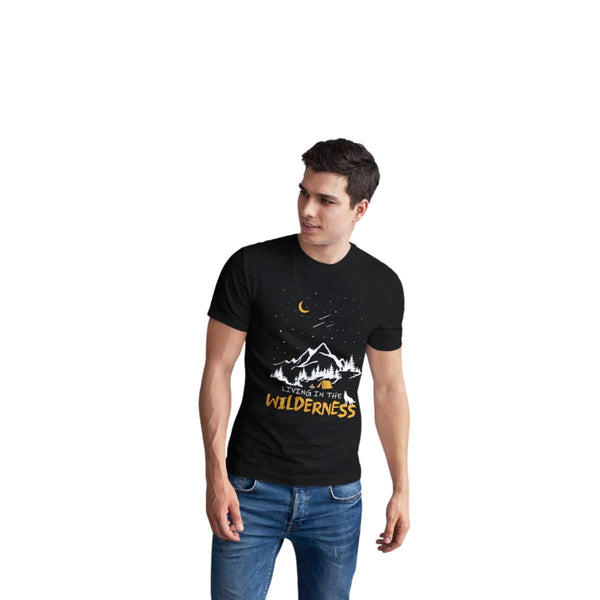 Living in the Wilderness T-Shirt - Unisex - OutdoorTravelGear.com