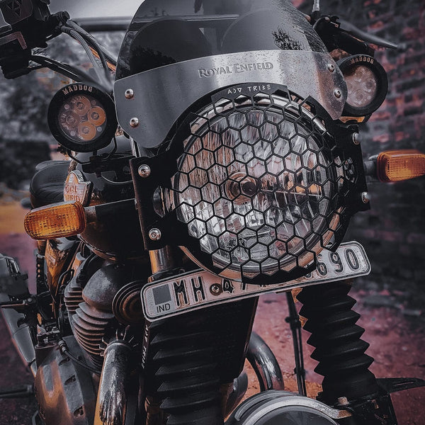 Headlight Guard for Royal Enfield Interceptor 650 - OutdoorTravelGear.com