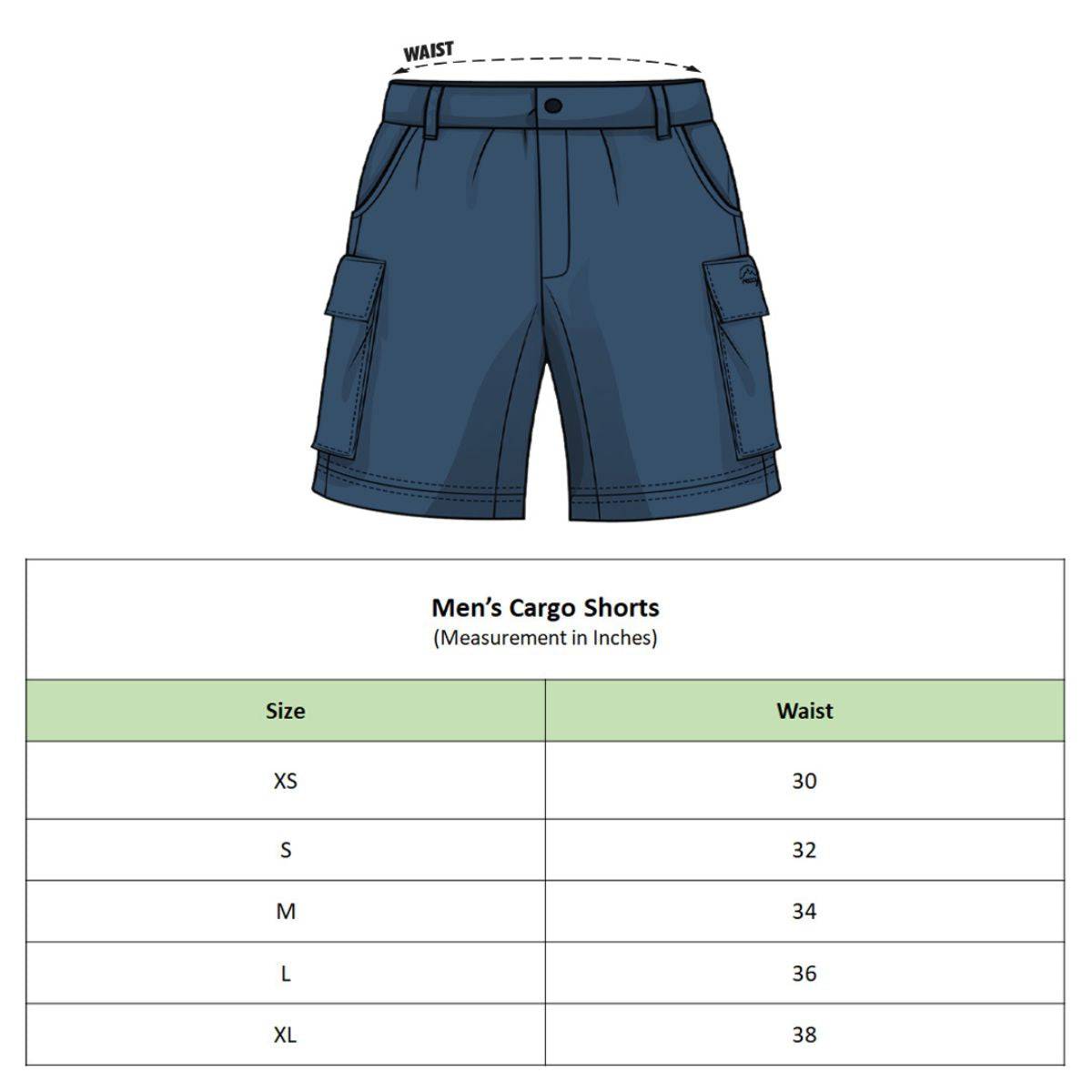 Men's Urban Outdoor Cargo Shorts - Indigo - OutdoorTravelGear.com