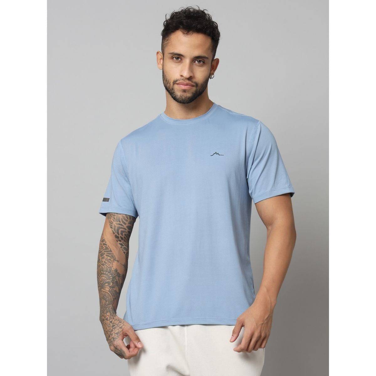 Men's Ultralight Athletic Half Sleeves T-Shirt - Dusk Blue