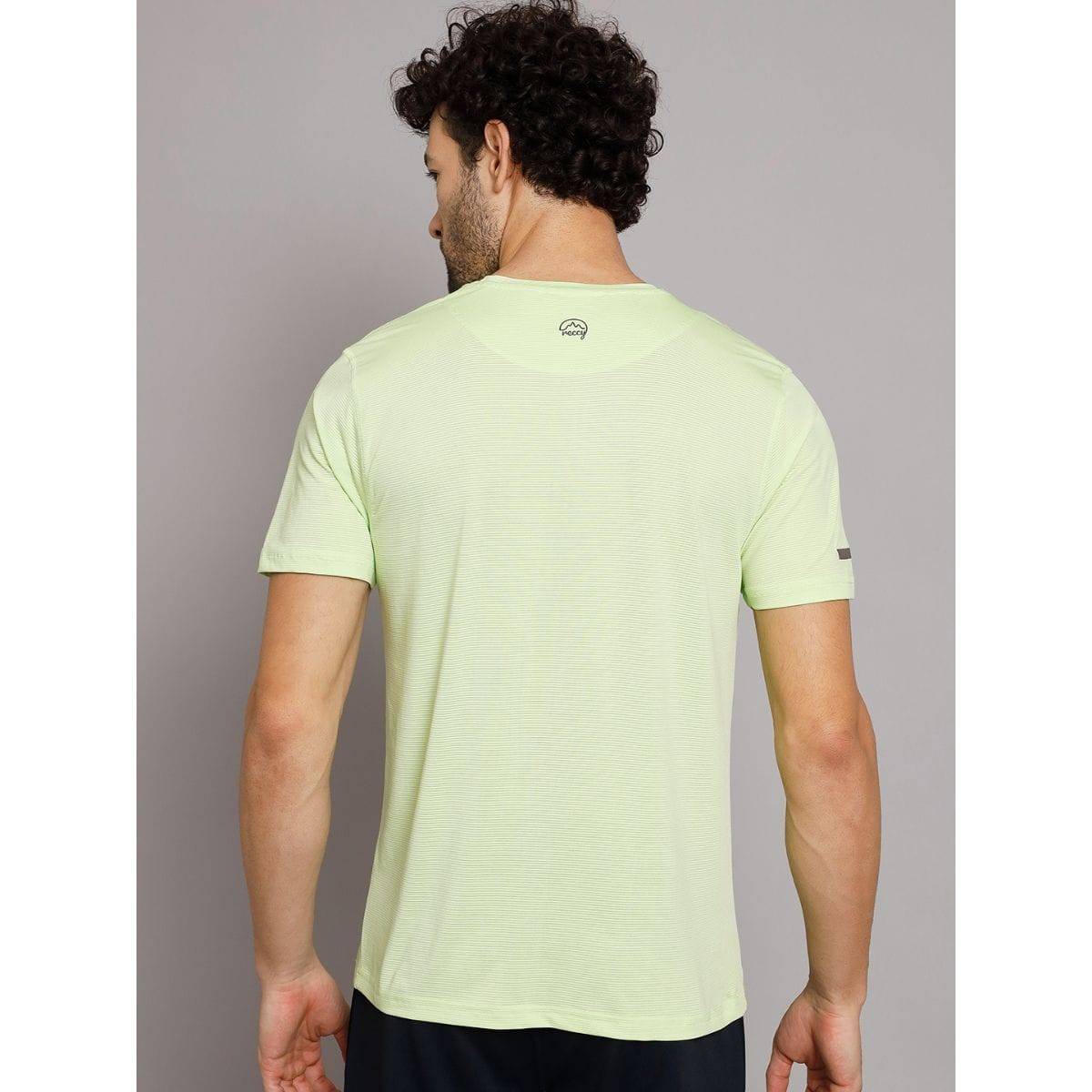 Men's Ultralight Athletic Half Sleeves T-Shirt - Lime - OutdoorTravelGear.com