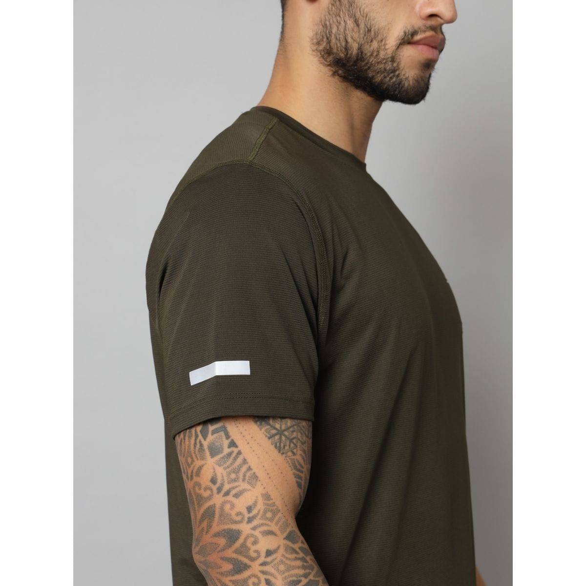 Men's Ultralight Athletic Half Sleeves T-Shirt - Olive - OutdoorTravelGear.com