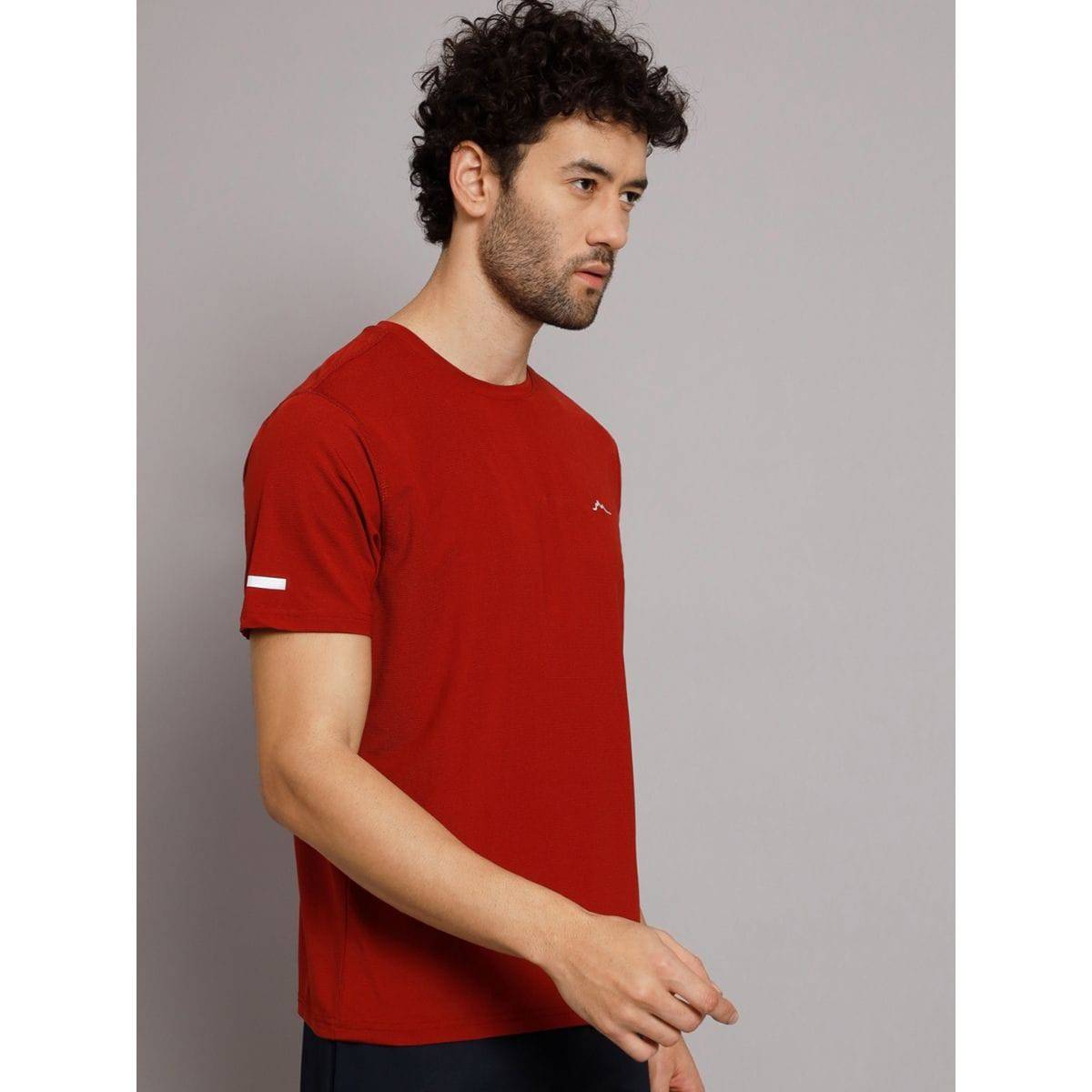 Men's Ultralight Athletic Half Sleeves T-Shirt - Rust