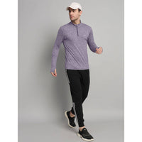 Men's Nomadic Full Sleeves T-Shirt / Baselayer - Purple Gray