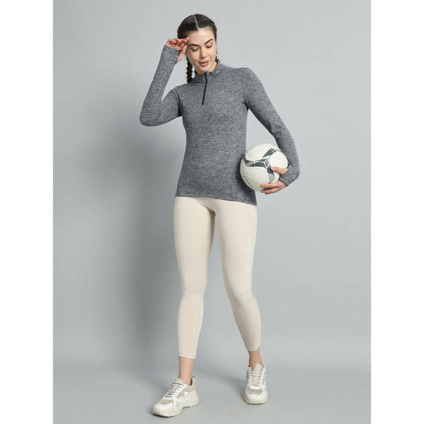 Women's Nomadic Full Sleeves T-Shirt / Baselayer - Charcoal Gray