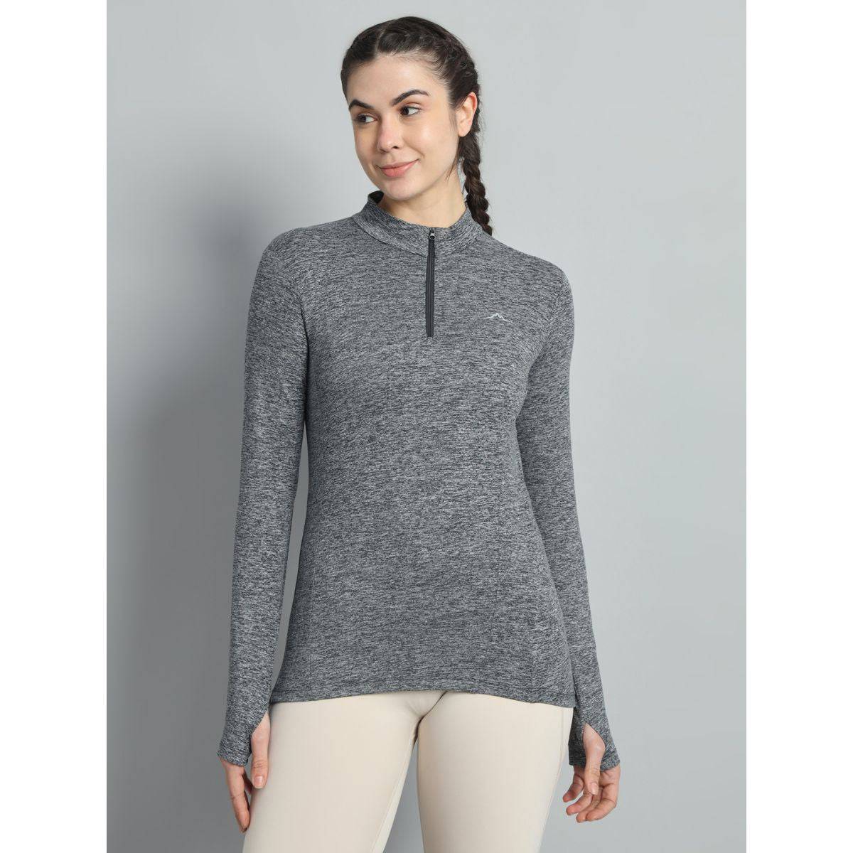 Women's Nomadic Full Sleeves T-Shirt / Baselayer - Charcoal Gray - OutdoorTravelGear.com