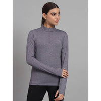 Women's Nomadic Full Sleeves T-Shirt / Baselayer - Purple Gray