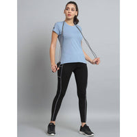 Women's Ultralight Athletic Half Sleeves T-Shirt - Dusk Blue - OutdoorTravelGear.com