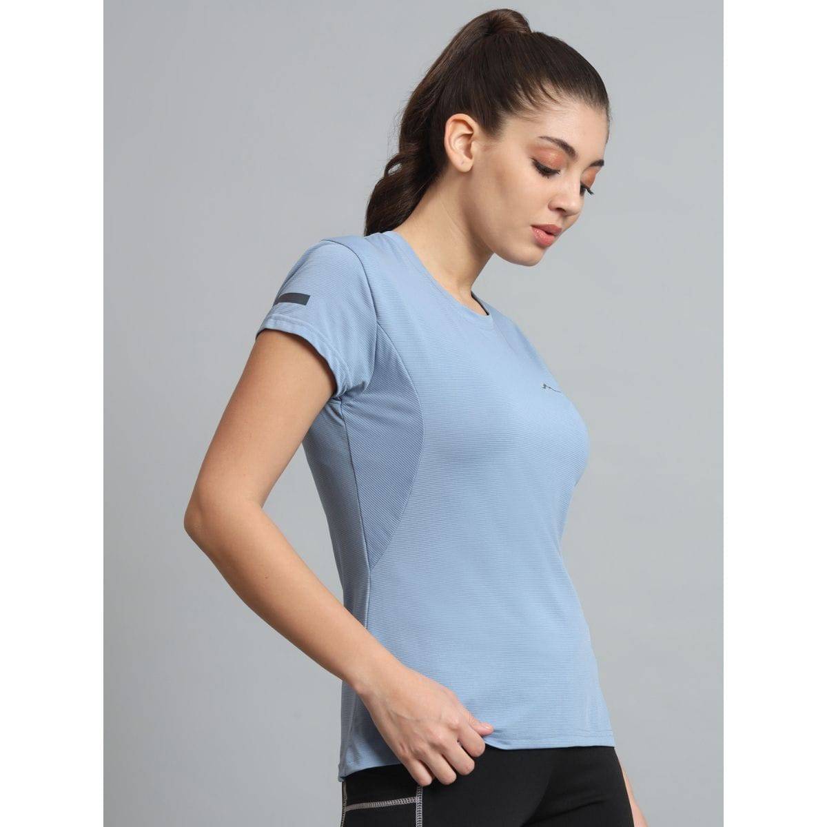 Women's Ultralight Athletic Half Sleeves T-Shirt - Dusk Blue - OutdoorTravelGear.com