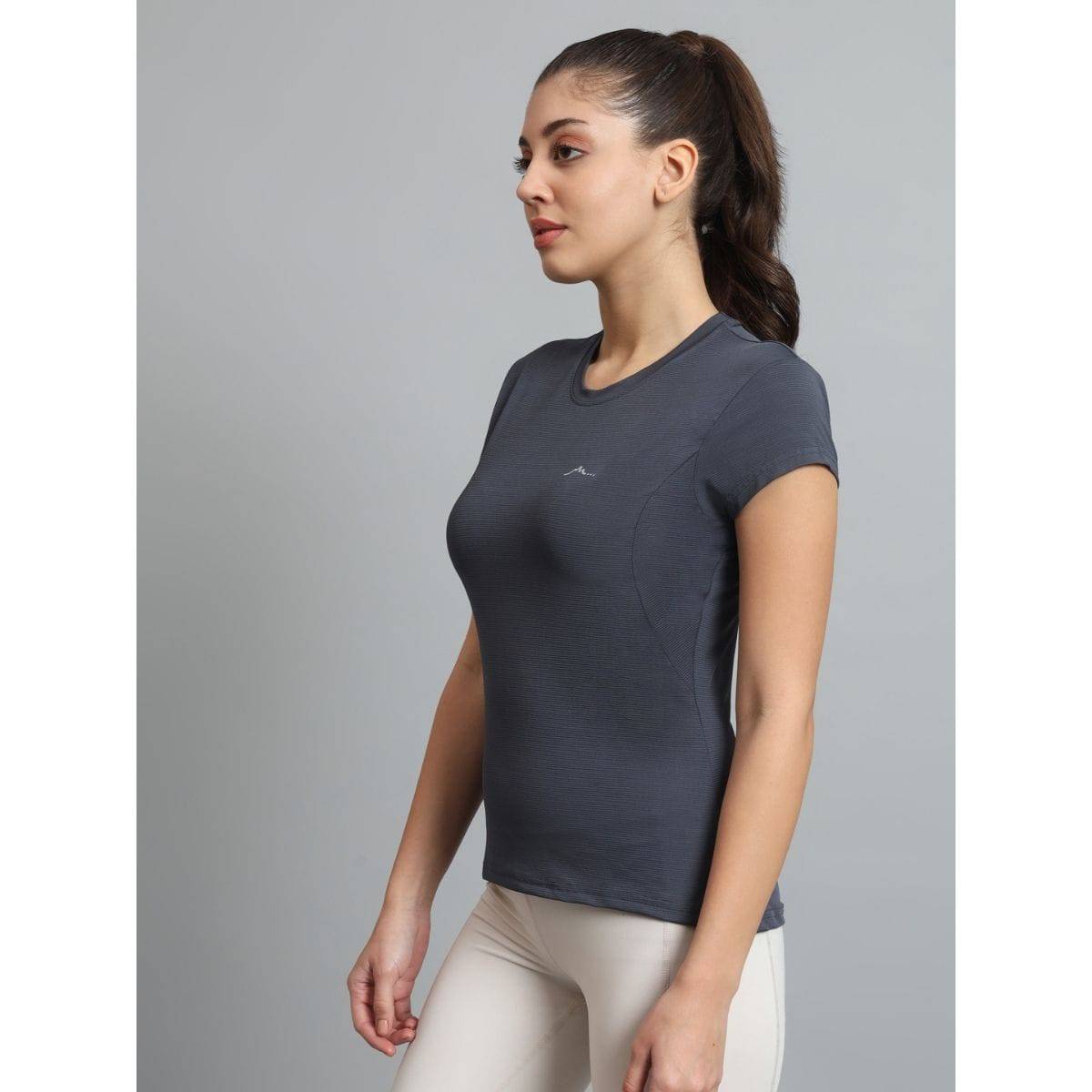 Women's Ultralight Athletic Half Sleeves T-Shirt - Metallic Grey - OutdoorTravelGear.com