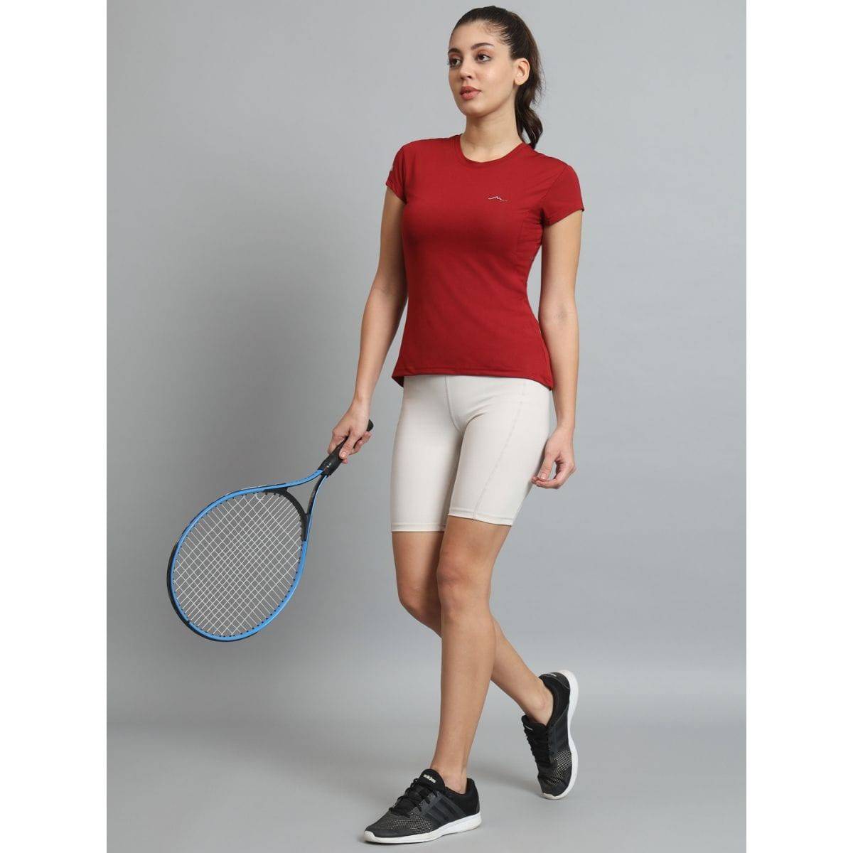 Women's Ultralight Athletic Half Sleeves T-Shirt - Rust - OutdoorTravelGear.com