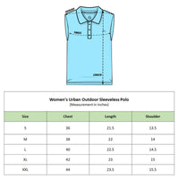 Women's Sleeveless Outdoor Polo - Sky Serenity