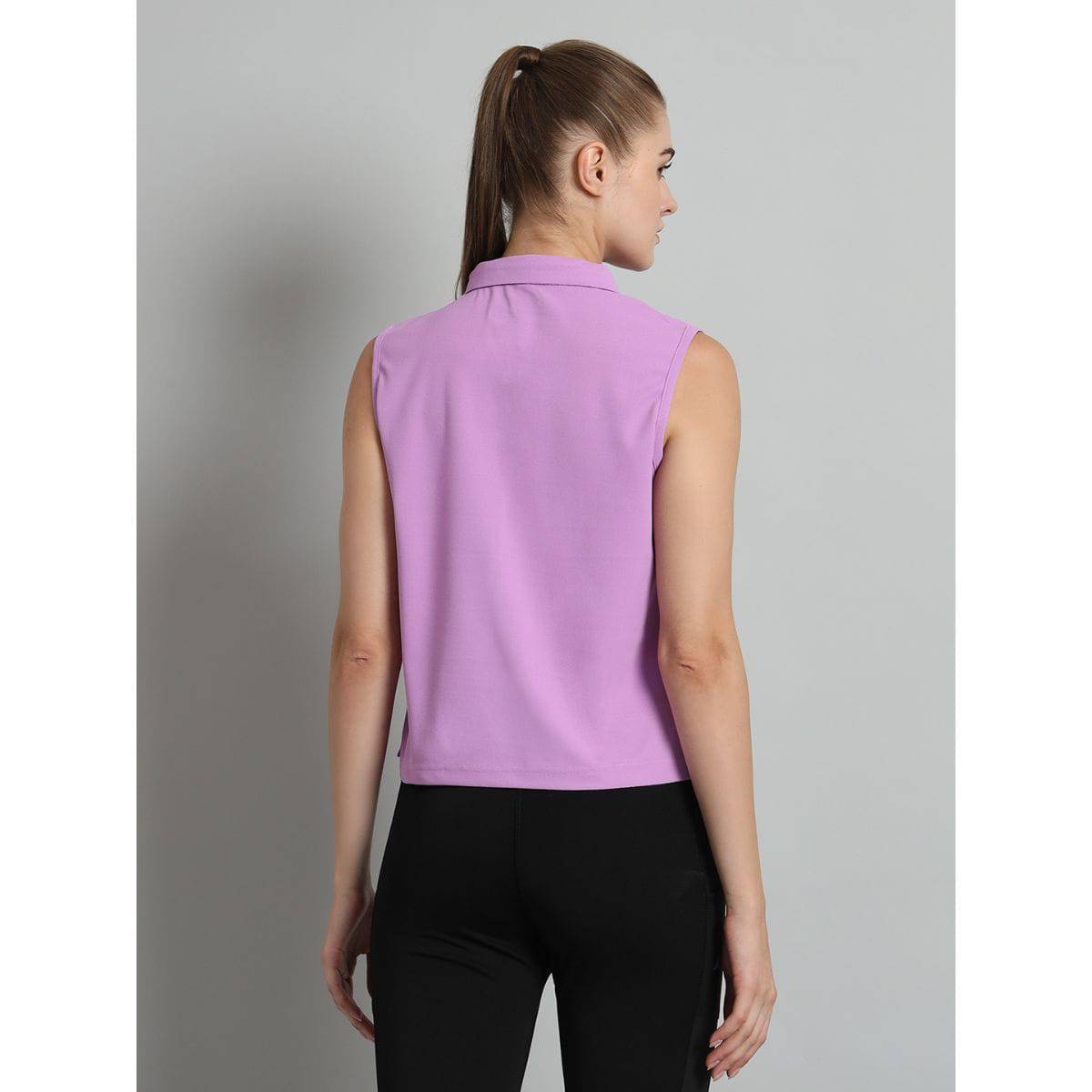 Women's Sleeveless Outdoor Polo - Wild Orchid