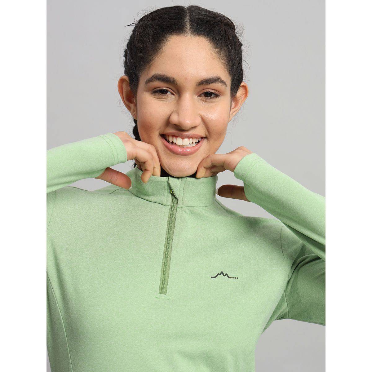 Women's Nomadic Full Sleeves T-Shirt / Baselayer - Green Tea - OutdoorTravelGear.com