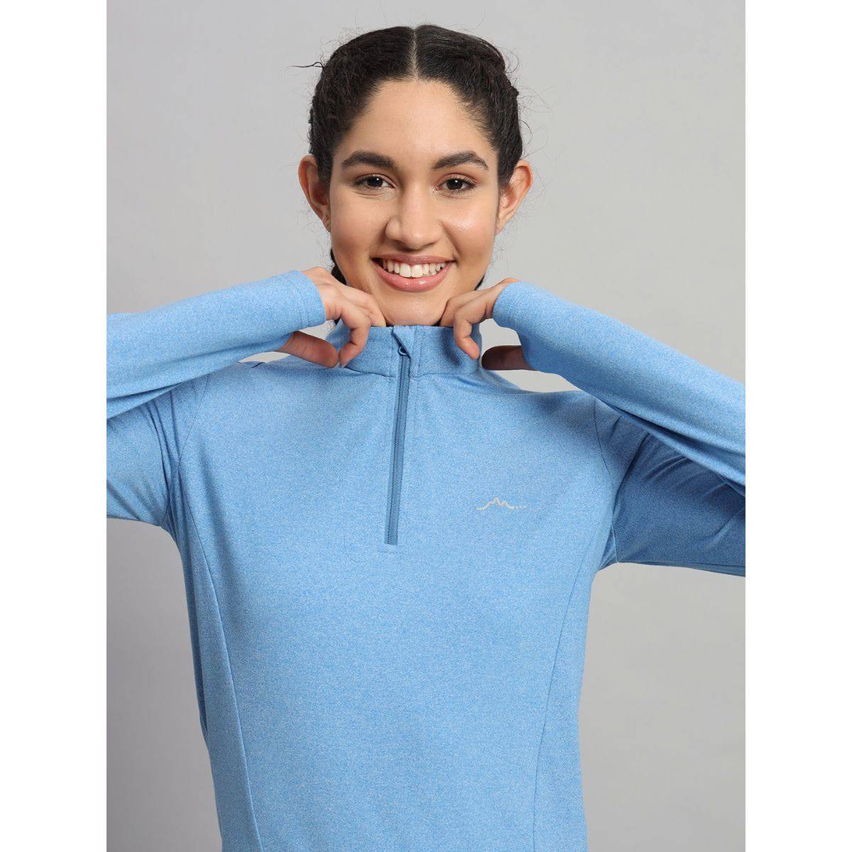 Women's Nomadic Full Sleeves T-Shirt / Baselayer - Lichen Blue