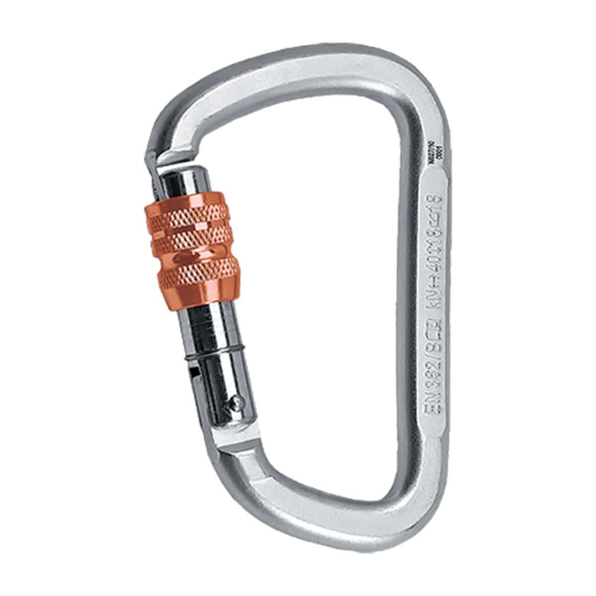 Steel Carabiner D KL-S with Screw Lock