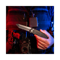 TAC Auto - Tanto - Serrated Folding Knife - ST-13 - OutdoorTravelGear.com