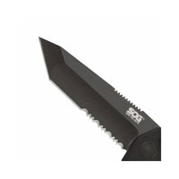 TAC Auto - Tanto - Serrated Knife - ST-04 - Black - OutdoorTravelGear.com