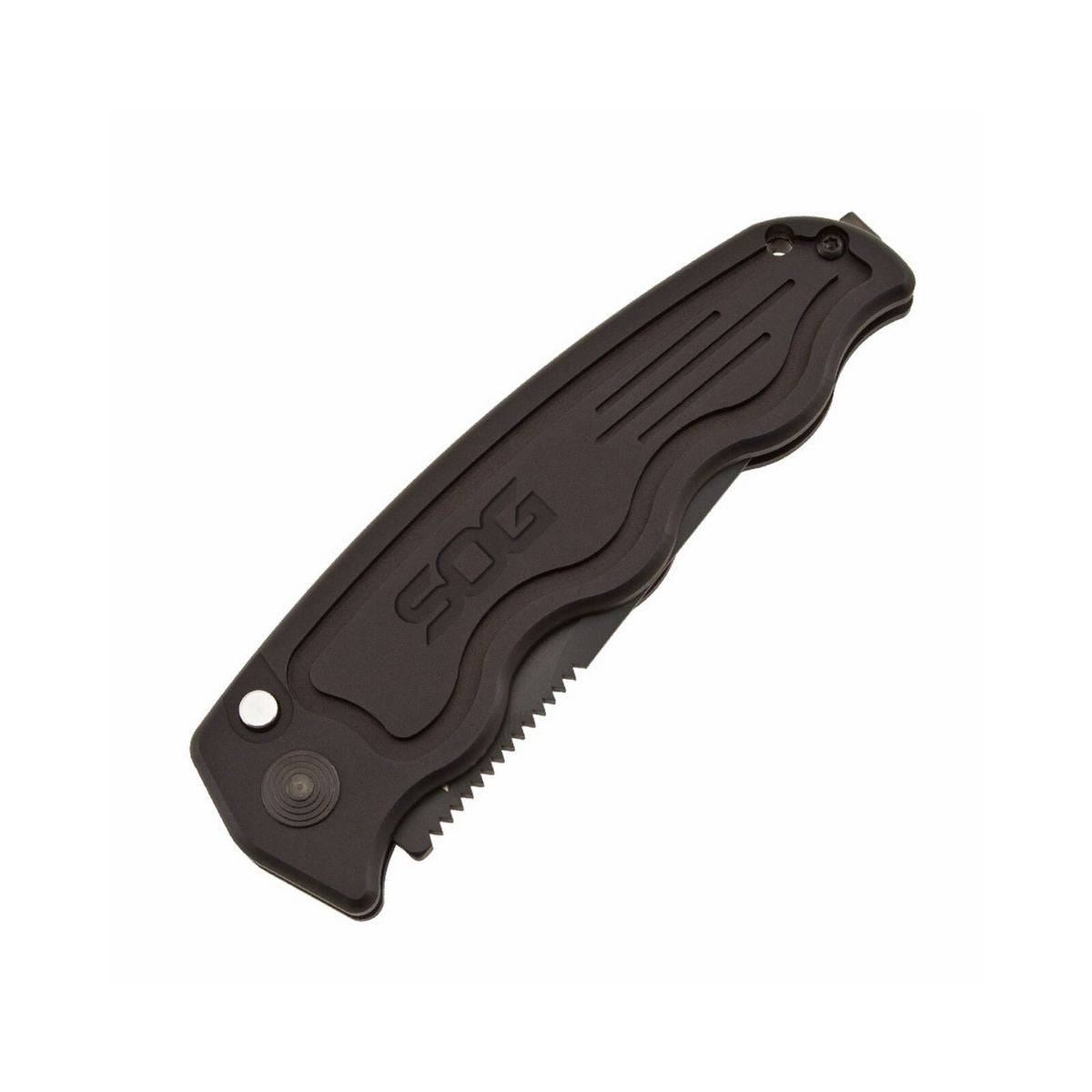 TAC Auto - Tanto - Serrated Knife - ST-04 - Black - OutdoorTravelGear.com