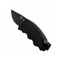 TAC-OPS Auto 3.5" Black TiNi S35VN Blade, Canvas Micarta Handles- TO1011-BX - OutdoorTravelGear.com