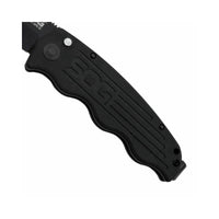 TAC-OPS Auto 3.5" Black TiNi S35VN Blade, Canvas Micarta Handles- TO1011-BX - OutdoorTravelGear.com