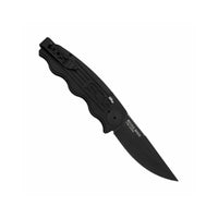 TAC-OPS Auto 3.5" Black TiNi S35VN Blade, Canvas Micarta Handles- TO1011-BX - OutdoorTravelGear.com