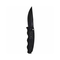 TAC-OPS Auto 3.5" Black TiNi S35VN Blade, Canvas Micarta Handles- TO1011-BX - OutdoorTravelGear.com