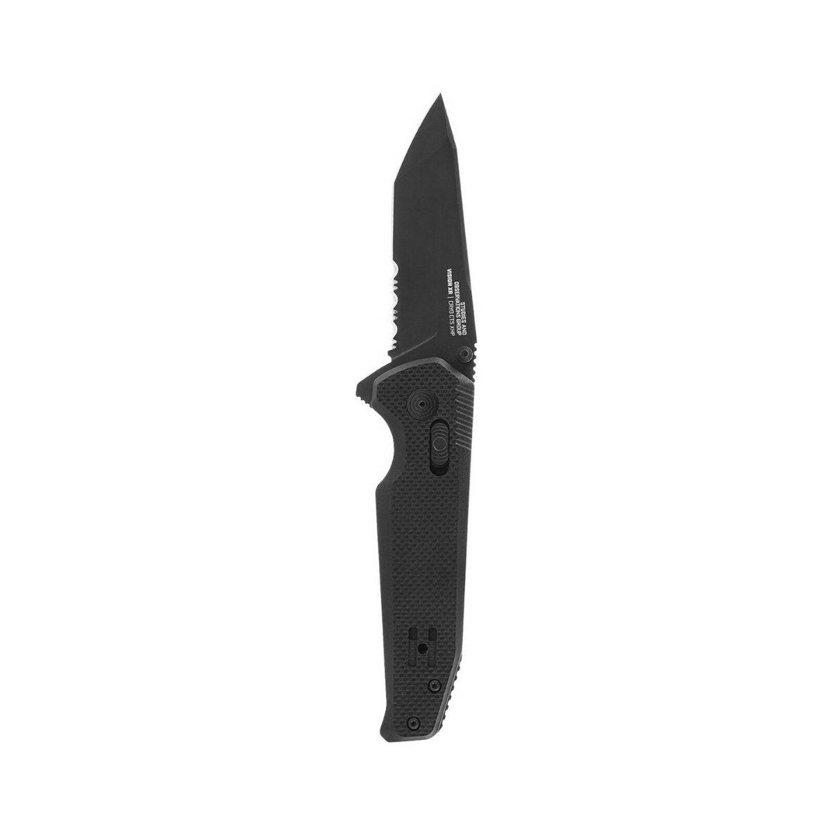 Vision XR Serrated 3.36" Tanto Combo Blade Knife - 12-57-02-57 - OutdoorTravelGear.com