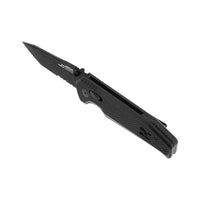 Vision XR Serrated 3.36" Tanto Combo Blade Knife - 12-57-02-57 - Black - OutdoorTravelGear.com