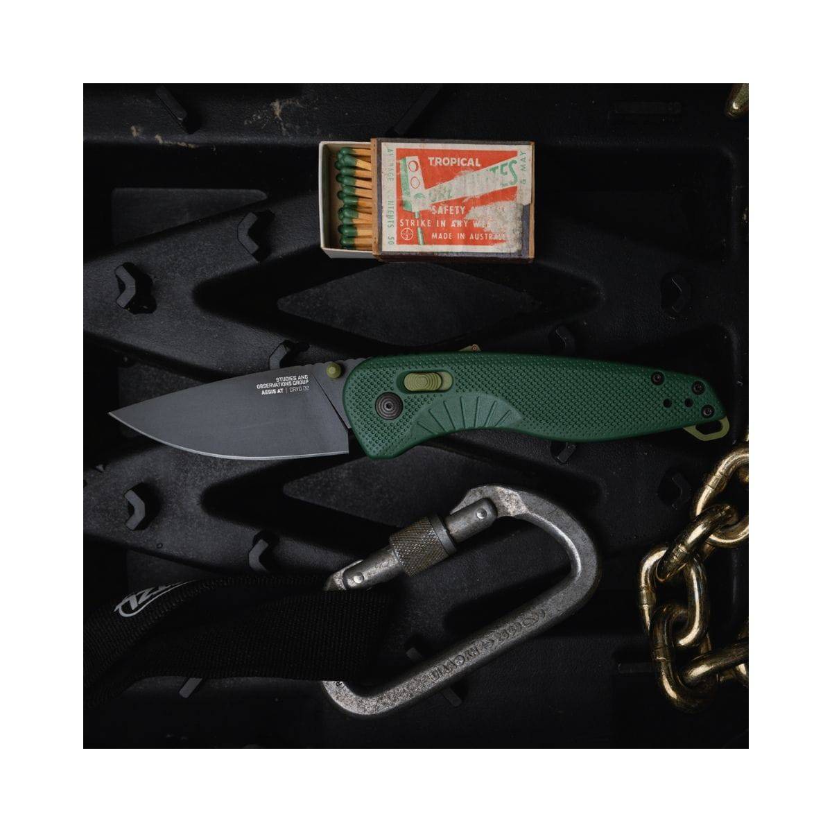 Aegis AT Folding Knife - Forest & Moss - 11-41-04-57 - OutdoorTravelGear.com