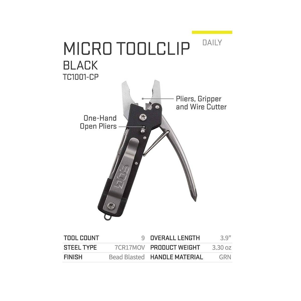 Micro ToolClip Multi-Tool - TC1001-CP - OutdoorTravelGear.com