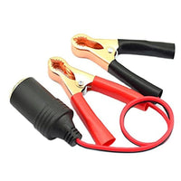 12V Alligator Clips/ Crocodile Clamps Cable Car Battery Jumper Cable with Female Cigarette Lighter Socket - OutdoorTravelGear.com