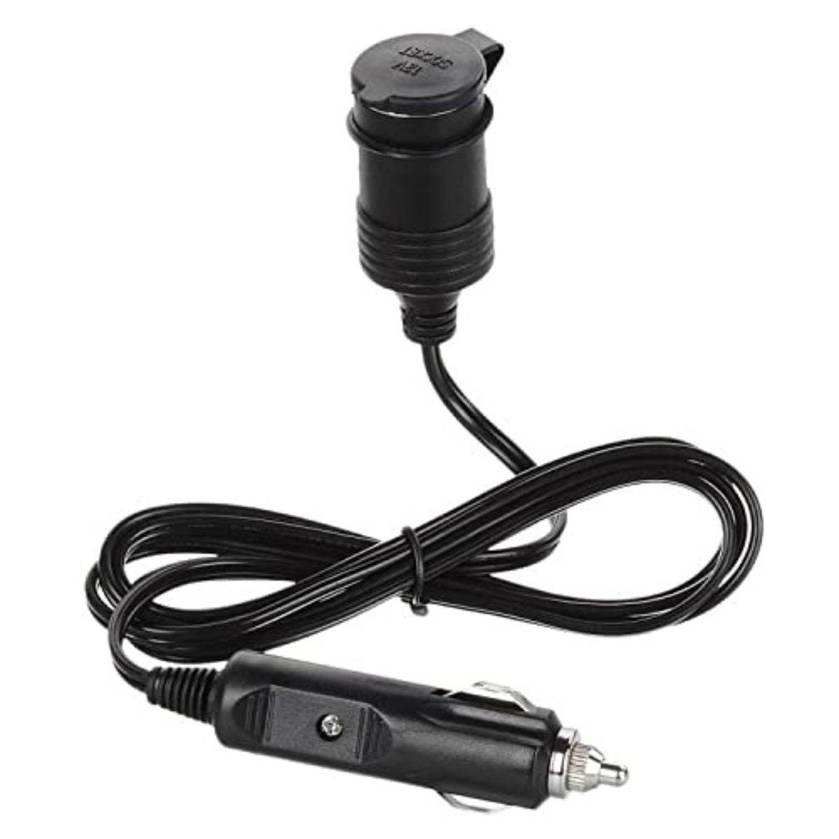 12V Car Cigarette Lighter Socket Extension Cable 2.0M Male to Female - OutdoorTravelGear.com