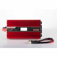 Solar Compact Car Inverter - 12V DC Pure Sine Wave - Output 2000W - OutdoorTravelGear.com