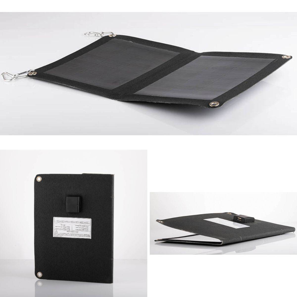 Foldable Solar Panel - 1 Fold with 1 Port USB Charger - 14W