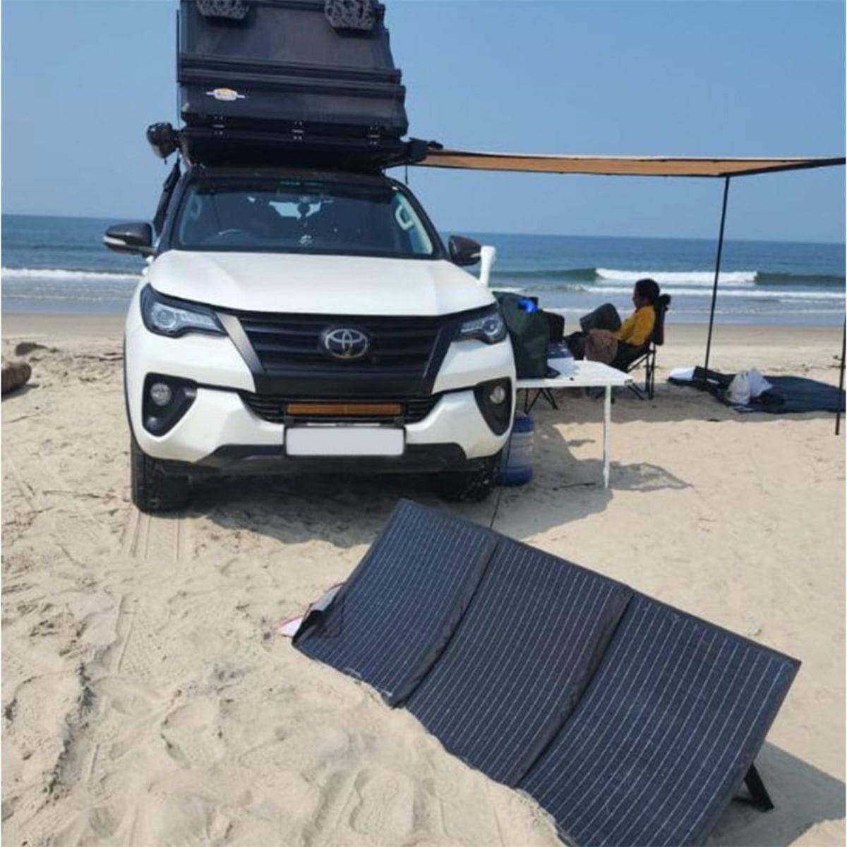 Foldable Solar Panel - 3 Folds with Stand - 12V 170W