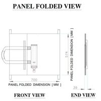 Foldable Solar Panel - 3 Folds with Stand - 12V 200W - OutdoorTravelGear.com