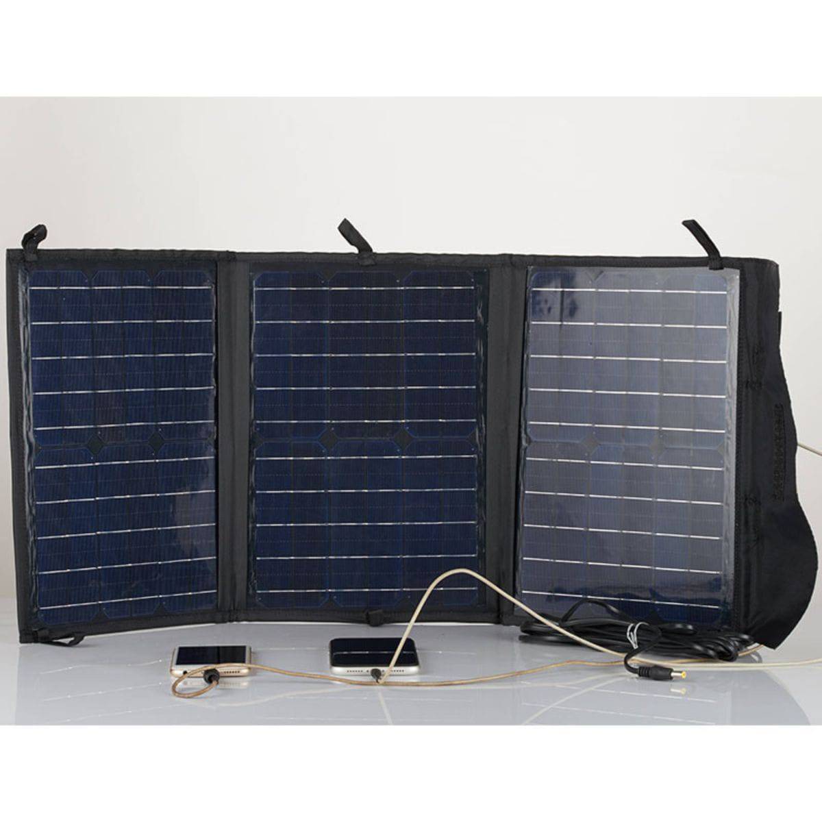 Foldable Solar Panel - 3 Folds with USB Port & DC Output - 40W