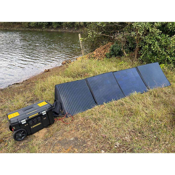 Foldable Solar Panel - 4 Folds with Stand - 12V 340W