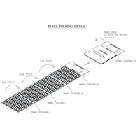 Foldable Solar Panel - 4 Folds with Stand - 12V 340W