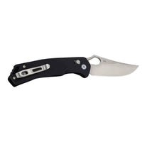 Folding Clip Point Pocket Knife 9202 - Black - OutdoorTravelGear.com