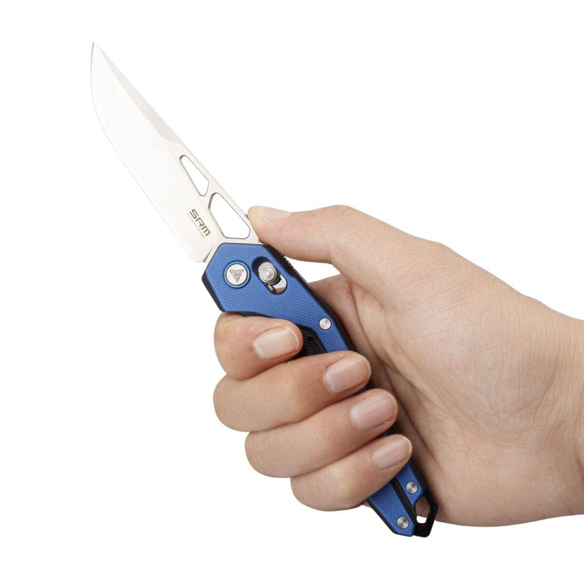 Mecha Pocket Folding Knife 9225-GI - Blue - OutdoorTravelGear.com