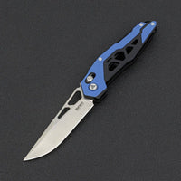 Mecha Pocket Folding Knife 9225-GI - Blue - OutdoorTravelGear.com