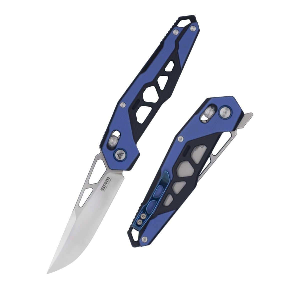 Mecha Pocket Folding Knife 9225-GI - Blue - OutdoorTravelGear.com