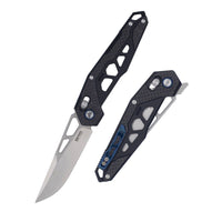 Mecha Pocket Folding Knife 9225-KB - Black - OutdoorTravelGear.com