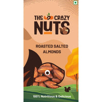 The Crazy Nuts - Almonds - Roasted & Salted - 15 grams - Pack of 10 - OutdoorTravelGear.com