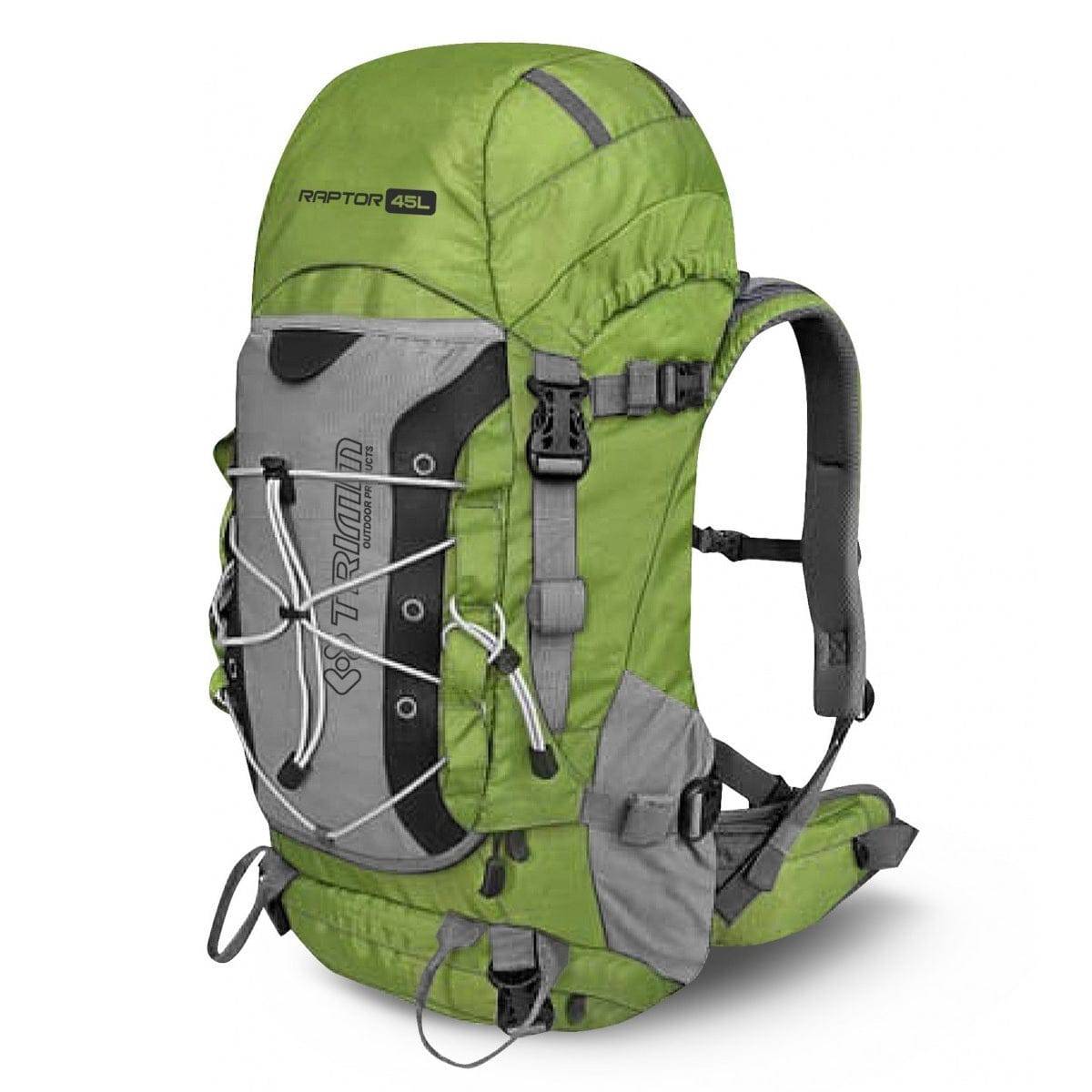 Raptor II 45L Backpack - Green+Dark Grey - OutdoorTravelGear.com