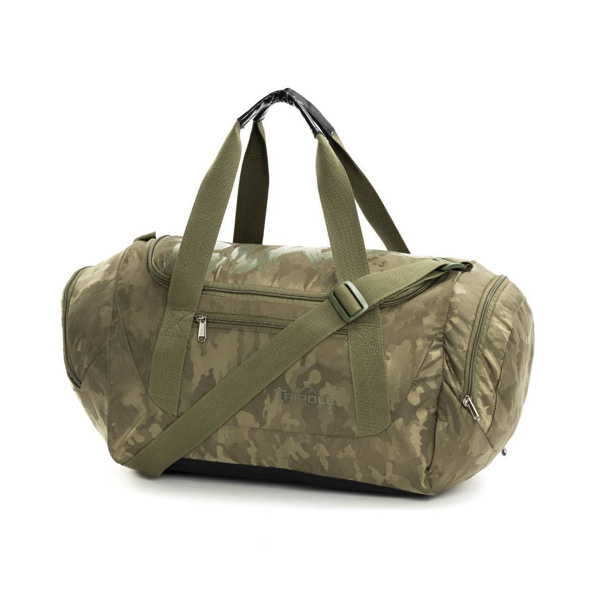 Blaze Gym & Sports Duffel Bag - Green Jaquard - OutdoorTravelGear.com