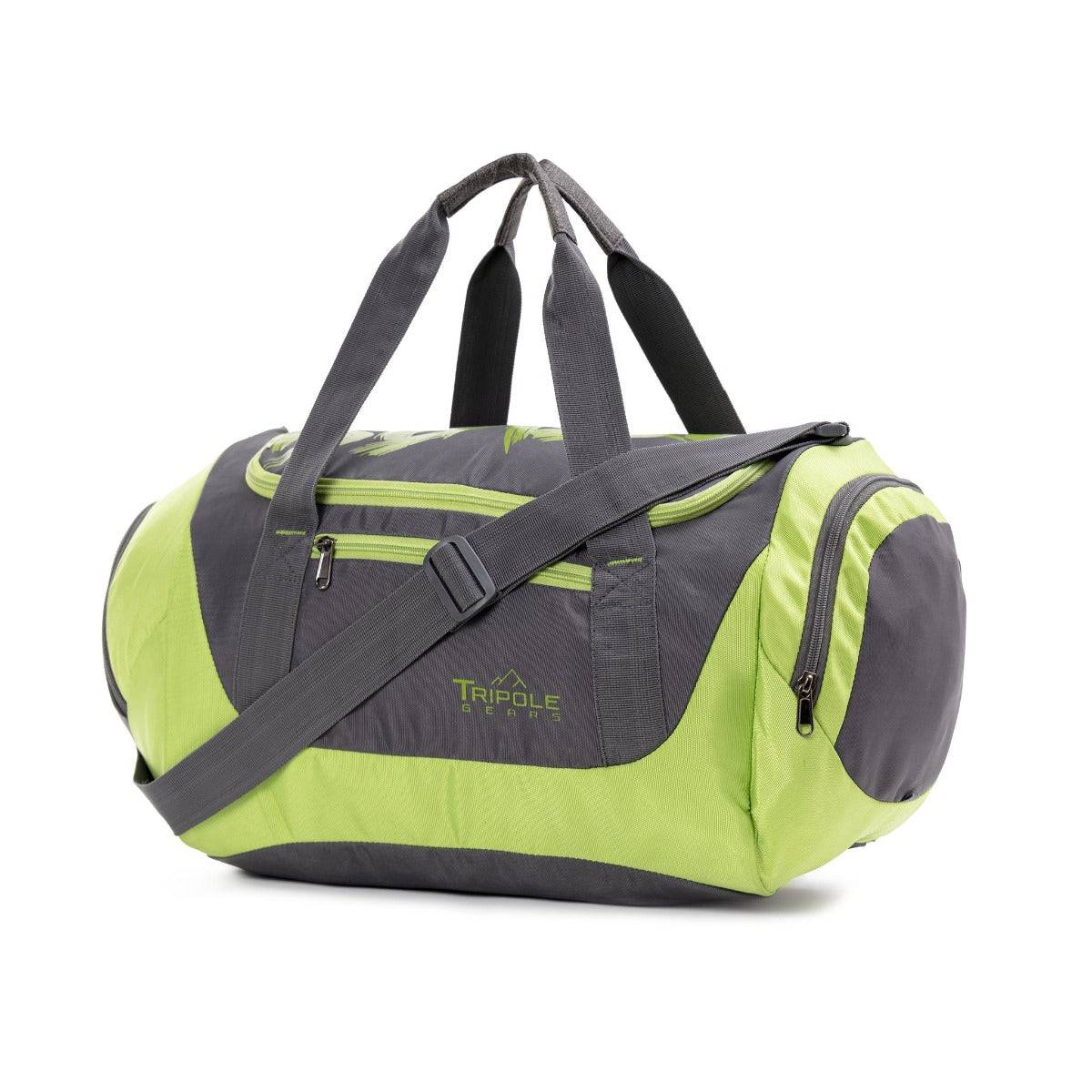 Blaze Gym & Sports Duffel Bag - Grey + Neon Yellow - OutdoorTravelGear.com